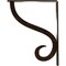 Ekena Millwork Ashford Single, Wrought Iron Bracket, (Single center brace), Antiqued Bron 1 1/2"W  x 7 1/2"D x 10"H BKTM01X07X10SASABZ - alternate 3